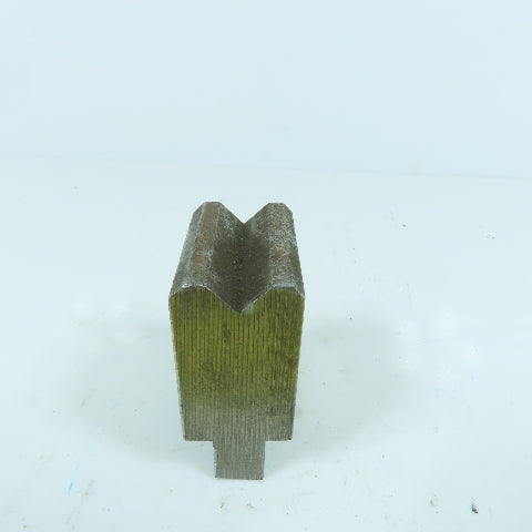 1-1/2" Press Brake Forming 90° V Angle Die Block 1/2" Tang 1.78" H 1" Thick