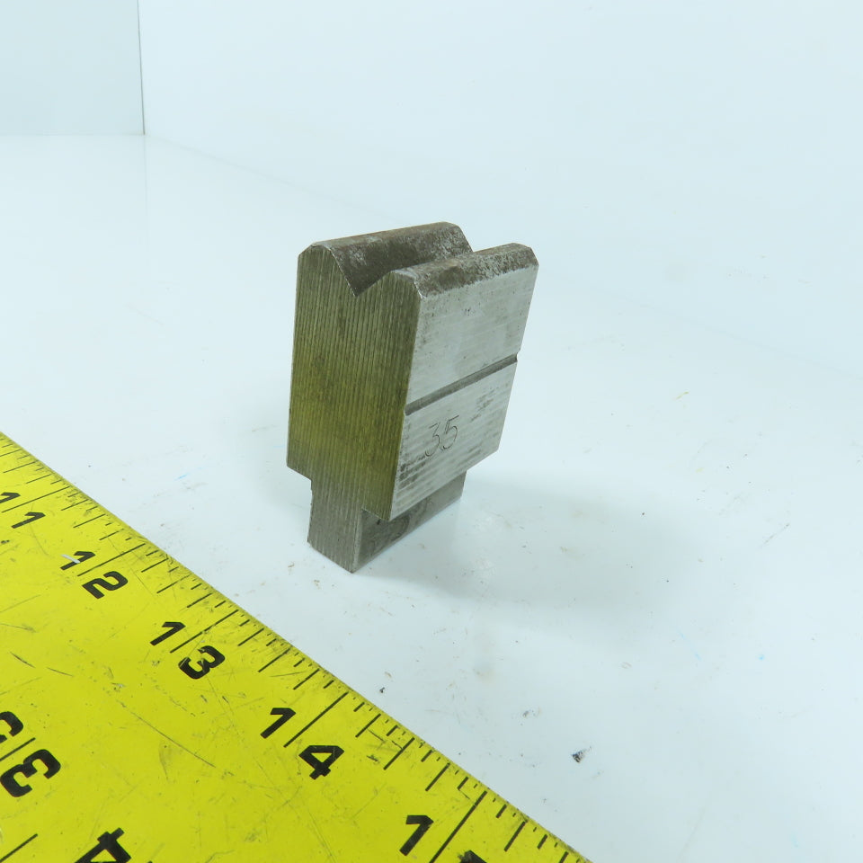1-1/2" Press Brake Forming 90° V Angle Die Block 1/2" Tang 1.78" H 1" Thick