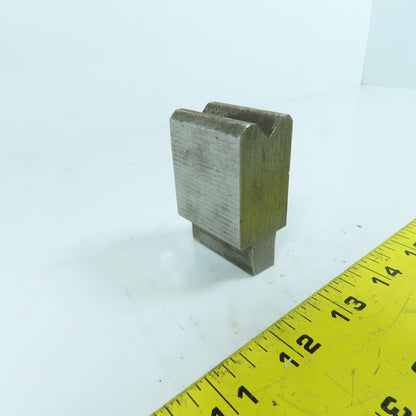 1-1/2" Press Brake Forming 90° V Angle Die Block 1/2" Tang 1.78" H 1" Thick