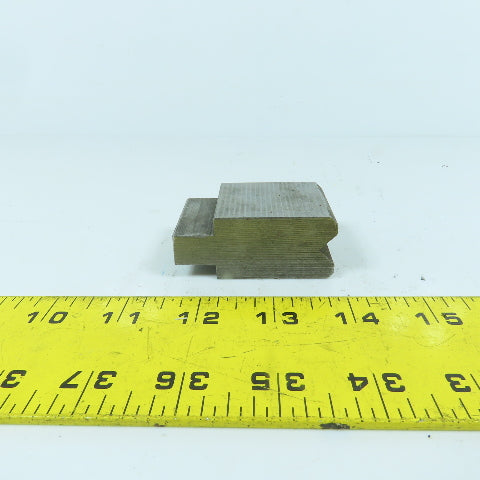 1-1/2" Press Brake Forming 90° V Angle Die Block 1/2" Tang 1.78" H 1" Thick