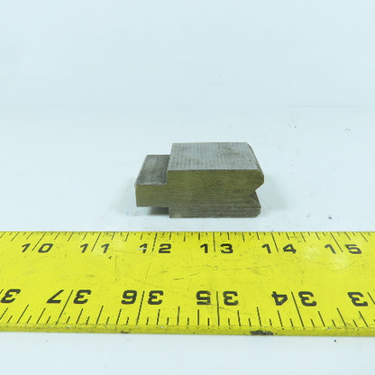 1-1/2" Press Brake Forming 90° V Angle Die Block 1/2" Tang 1.78" H 1" Thick