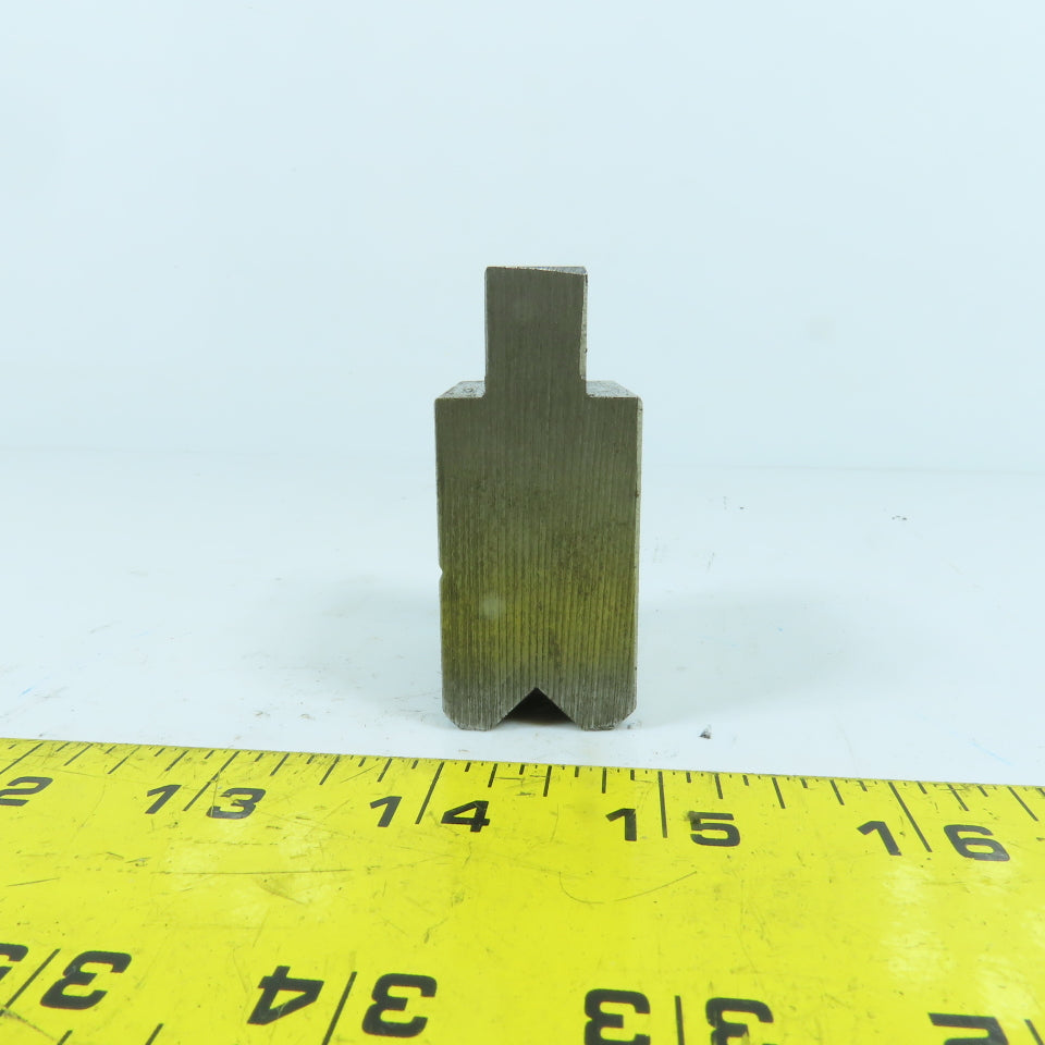 1-1/2" Press Brake Forming 90° V Angle Die Block 1/2" Tang 1.78" H 1" Thick