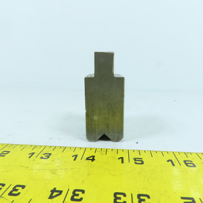 1-1/2" Press Brake Forming 90° V Angle Die Block 1/2" Tang 1.78" H 1" Thick