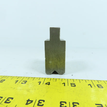 1-1/2" Press Brake Forming 90° V Angle Die Block 1/2" Tang 1.78" H 1" Thick
