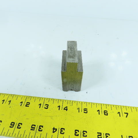 1-1/2" Press Brake Forming 90° V Angle Die Block 1/2" Tang 1.78" H 1" Thick