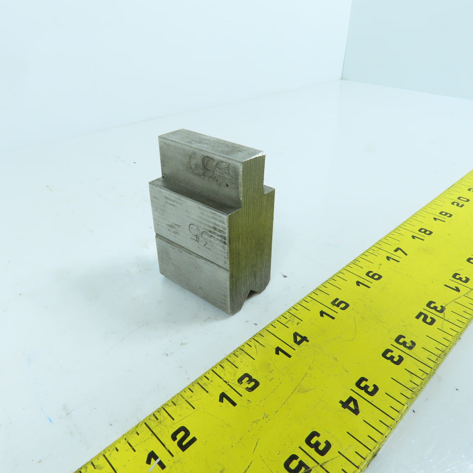 1-1/2" Press Brake Forming 90° V Angle Die Block 1/2" Tang 1.78" H 1" Thick