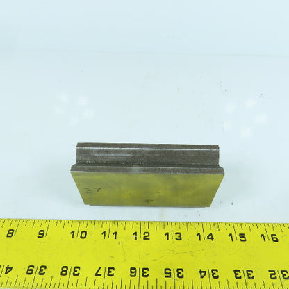 4" Press Brake Forming 90° V Angle Die Block 1/2" Tang 1.935" H 1" Thick