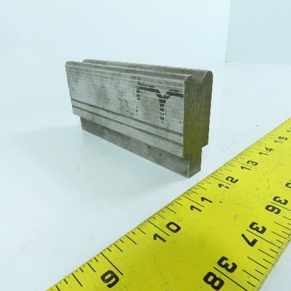4-15/16" Press Brake Forming 90° V Angle Die Block 1/2" Tang 1.77" H 1" Thick