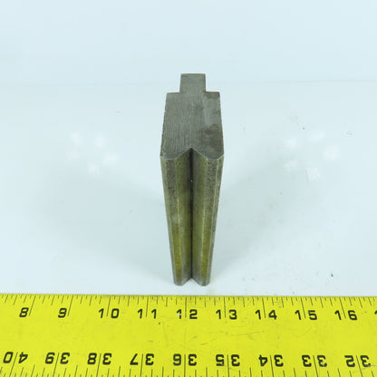 4-15/16" Press Brake Forming 90° V Angle Die Block 1/2" Tang 1.77" H 1" Thick