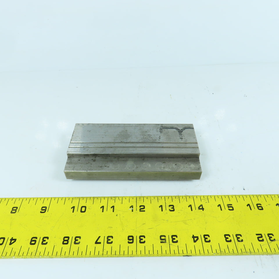 4-15/16" Press Brake Forming 90° V Angle Die Block 1/2" Tang 1.77" H 1" Thick