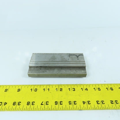 4-15/16" Press Brake Forming 90° V Angle Die Block 1/2" Tang 1.77" H 1" Thick