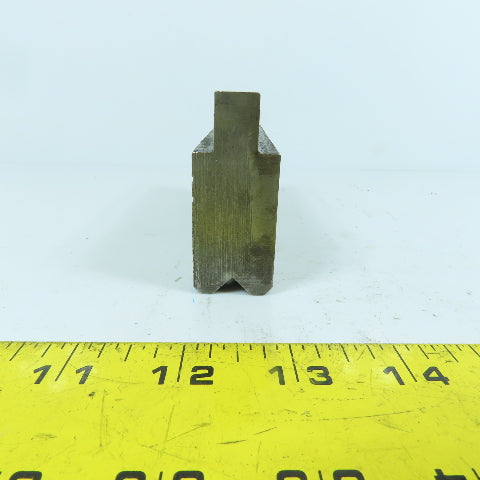 4-15/16" Press Brake Forming 90° V Angle Die Block 1/2" Tang 1.77" H 1" Thick