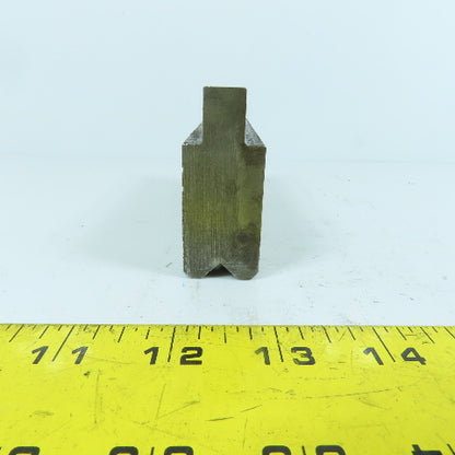 4-15/16" Press Brake Forming 90° V Angle Die Block 1/2" Tang 1.77" H 1" Thick