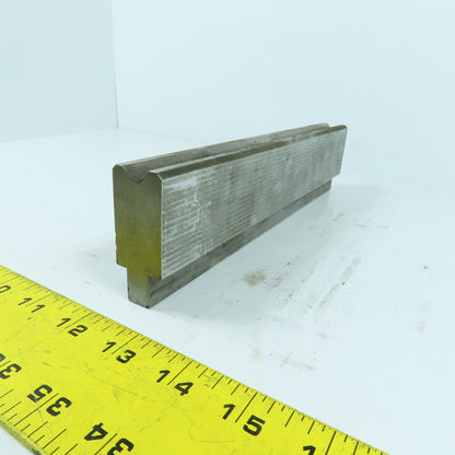 10" Press Brake Forming 90° V Angle Die Block 1" Thick 1-3/4" H 1/2" Tang
