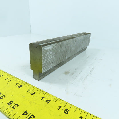 10" Press Brake Forming 90° V Angle Die Block 1" Thick 1-3/4" H 1/2" Tang