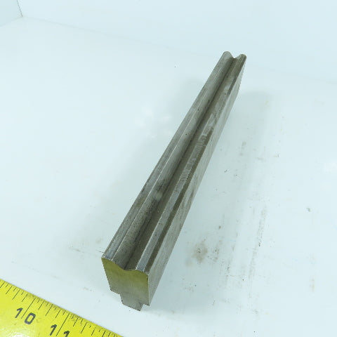 10" Press Brake Forming 90° V Angle Die Block 1" Thick 1-3/4" H 1/2" Tang