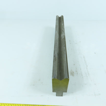 10" Press Brake Forming 90° V Angle Die Block 1" Thick 1-3/4" H 1/2" Tang