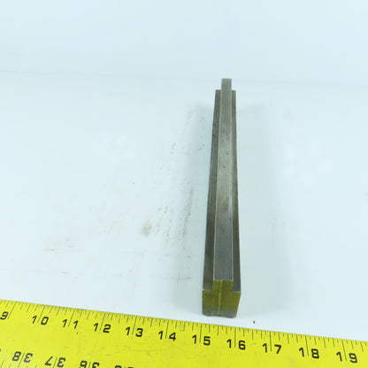 10-3/4" Press Brake Forming 90° V Angle Die Block 1" Thick 1-3/4" H 1/2" Tang