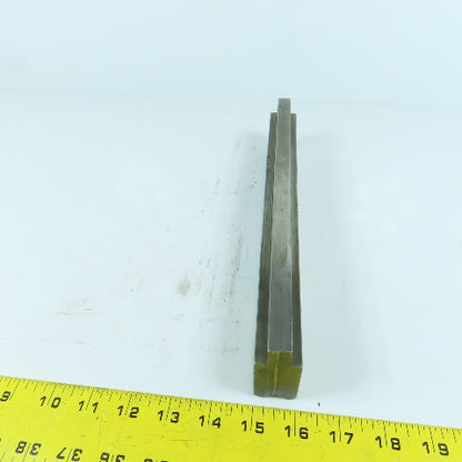 10-3/4" Press Brake Forming 90° V Angle Die Block 1" Thick 1-3/4" H 1/2" Tang