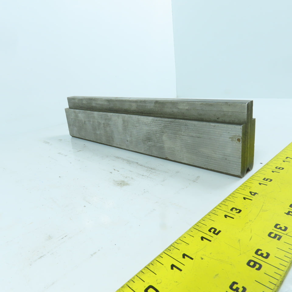 10-3/4" Press Brake Forming 90° V Angle Die Block 1" Thick 1-3/4" H 1/2" Tang