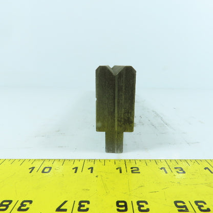 10-3/4" Press Brake Forming 90° V Angle Die Block 1" Thick 1-3/4" H 1/2" Tang