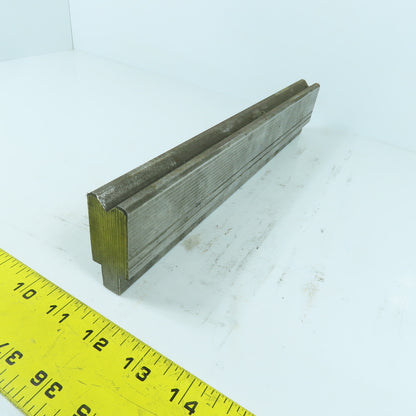 12-1/2" Press Brake Forming 90° V Angle Die Block 1" Thick 1-3/4" H 1/2" Tang