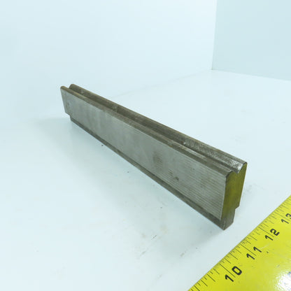 12-1/2" Press Brake Forming 90° V Angle Die Block 1" Thick 1-3/4" H 1/2" Tang