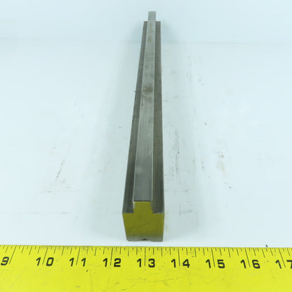 14-1/4" Press Brake Forming 90° V Angle Die Block 1-1/8" Thick 1-3/4"H 1/2" Tang