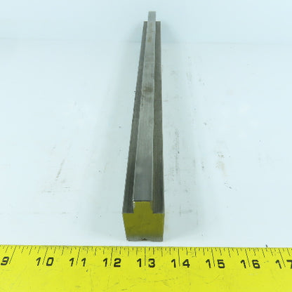 14-1/4" Press Brake Forming 90° V Angle Die Block 1-1/8" Thick 1-3/4"H 1/2" Tang