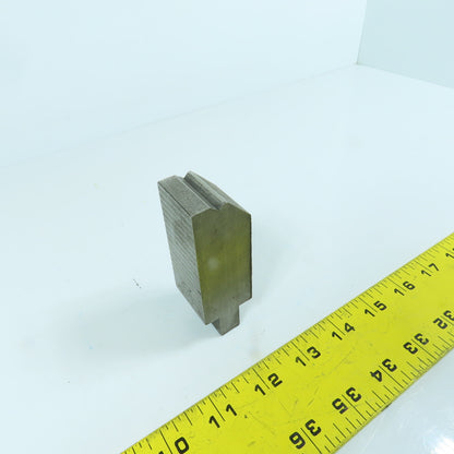 1-1/4" 30° Hemming Press Brake Die Block 1/2" Tang 2-3/4" H x 1-1/8" Thick