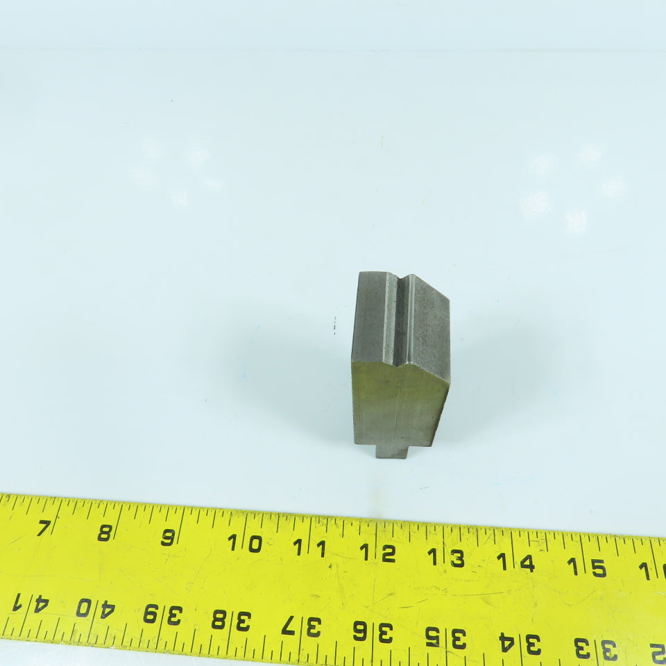1-1/4" 30° Hemming Press Brake Die Block 1/2" Tang 2-3/4" H x 1-1/8" Thick