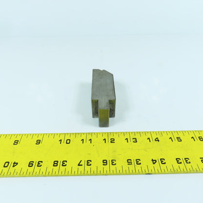 1-1/4" 30° Hemming Press Brake Die Block 1/2" Tang 2-3/4" H x 1-1/8" Thick