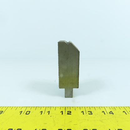 1-1/4" 30° Hemming Press Brake Die Block 1/2" Tang 2-3/4" H x 1-1/8" Thick