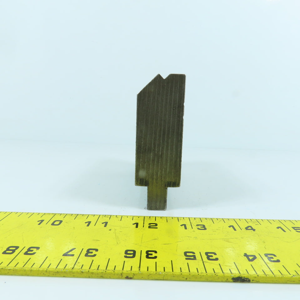 4-5/8" 30° Hemming Press Brake Die Block 1/2" Tang 2-3/4" H x 1-1/8" Thick