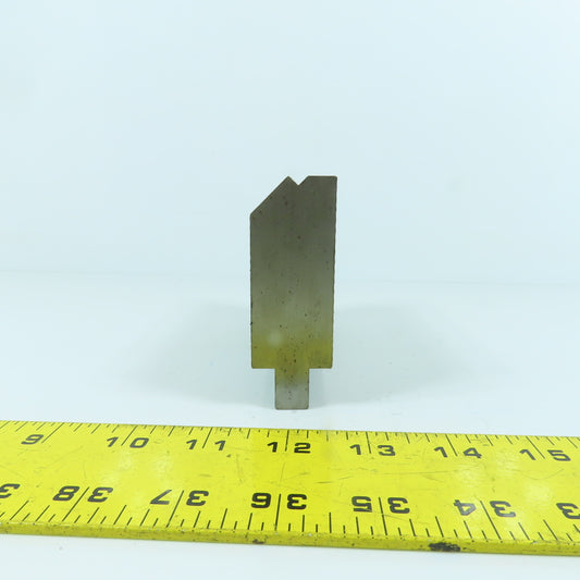 5-1/4" 30° Hemming Press Brake Die Block 1/2" Tang 2-3/4" H x 1-1/8" Thick