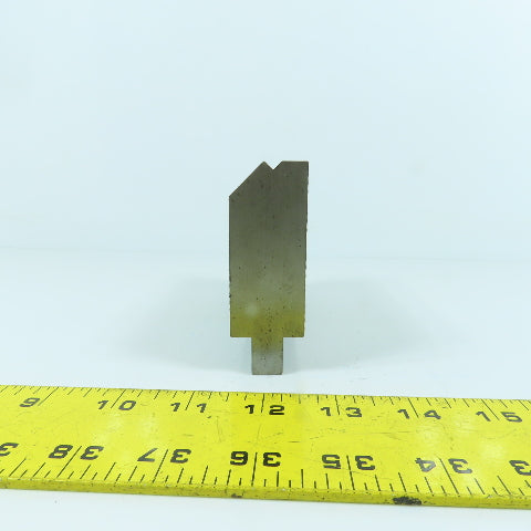 5-1/4" 30° Hemming Press Brake Die Block 1/2" Tang 2-3/4" H x 1-1/8" Thick