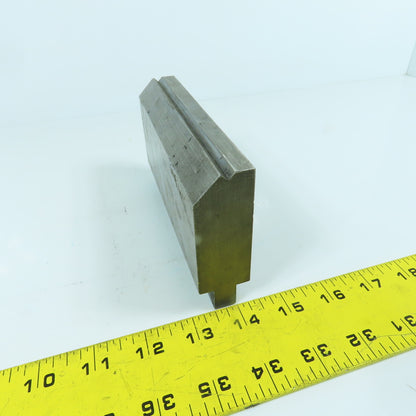 6" 30° Hemming Press Brake Die Block 1/2" Tang 2-3/4" H x 1-1/8" Thick