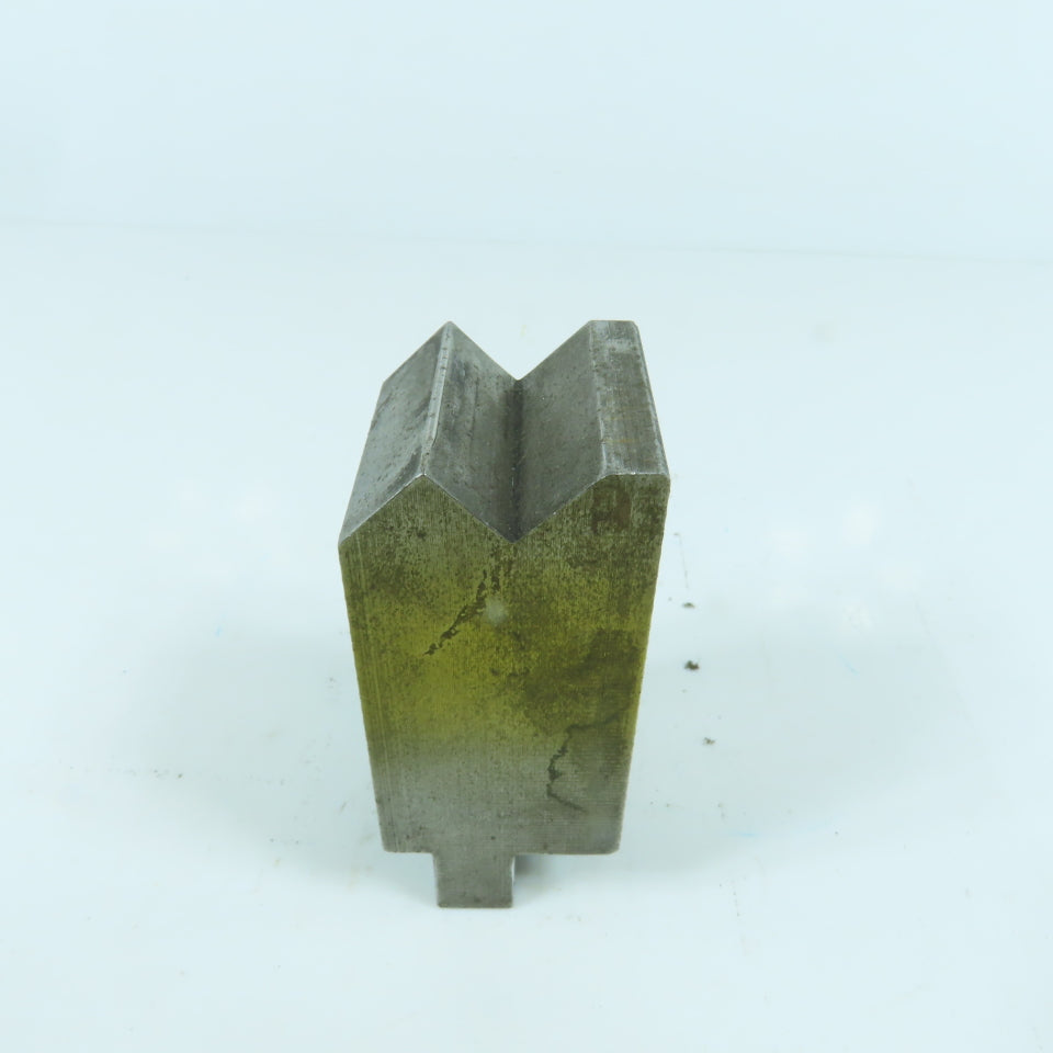 1-1/2" V-Angle Forming Press Brake Die Block 2-3/4" H 1.42" Thick 1/2" Tang