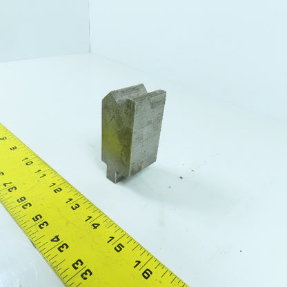 1-1/2" V-Angle Forming Press Brake Die Block 2-3/4" H 1.42" Thick 1/2" Tang