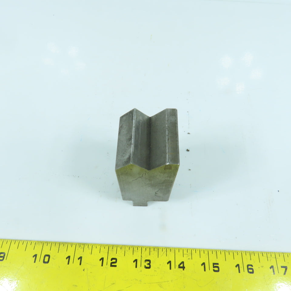 1-1/2" V-Angle Forming Press Brake Die Block 2-3/4" H 1.42" Thick 1/2" Tang