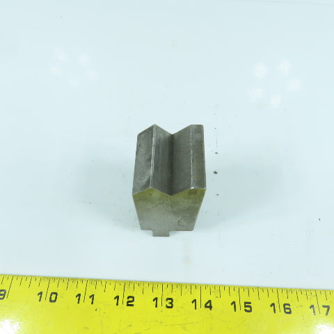 1-1/2" V-Angle Forming Press Brake Die Block 2-3/4" H 1.42" Thick 1/2" Tang