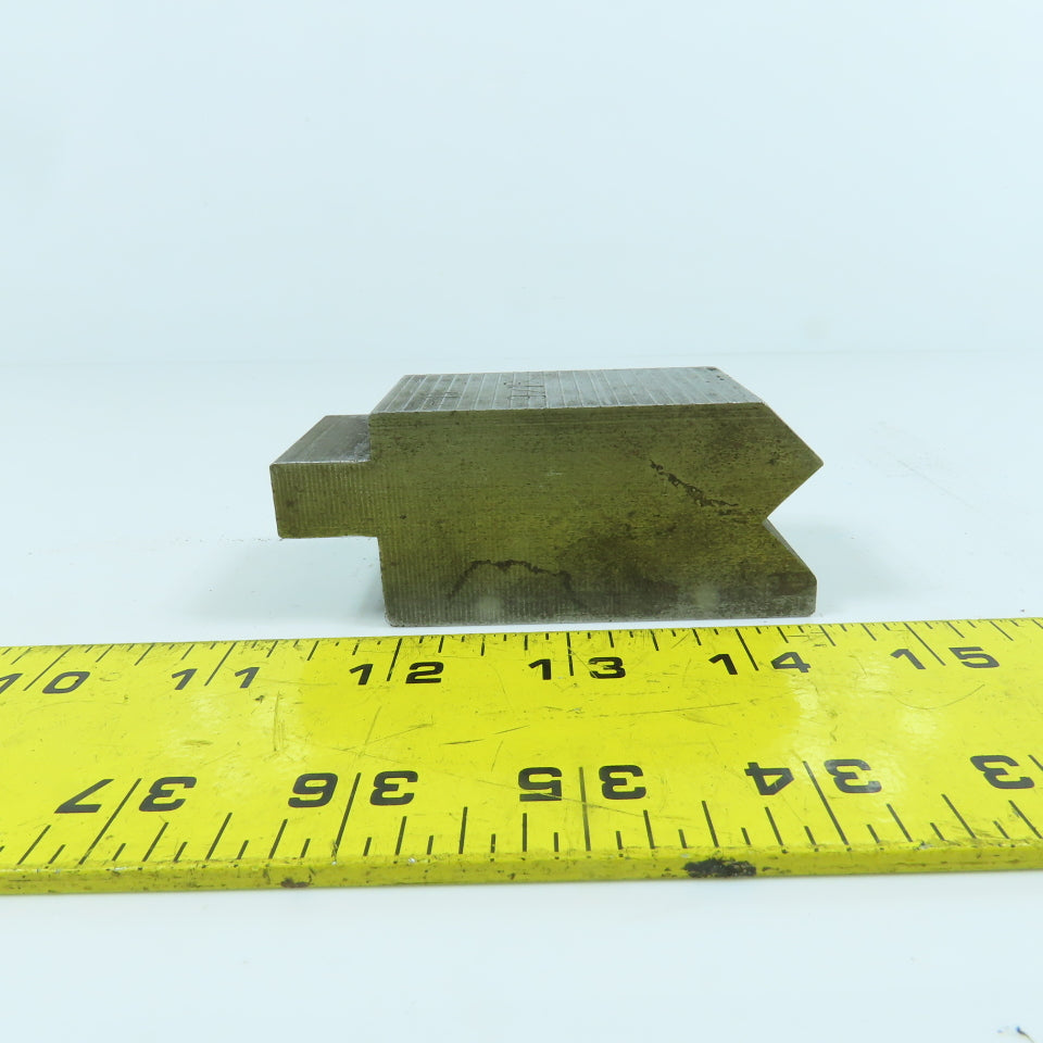 1-1/2" V-Angle Forming Press Brake Die Block 2-3/4" H 1.42" Thick 1/2" Tang