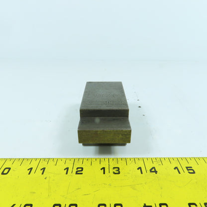 1-1/2" V-Angle Forming Press Brake Die Block 2-3/4" H 1.42" Thick 1/2" Tang
