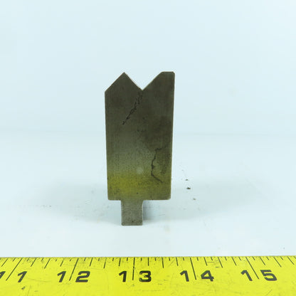 1-1/2" V-Angle Forming Press Brake Die Block 2-3/4" H 1.42" Thick 1/2" Tang
