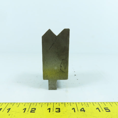1-1/2" V-Angle Forming Press Brake Die Block 2-3/4" H 1.42" Thick 1/2" Tang