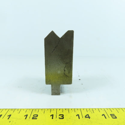 1-1/2" V-Angle Forming Press Brake Die Block 2-3/4" H 1.42" Thick 1/2" Tang