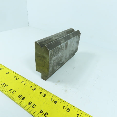 6-1/4" V-Angle Forming Press Brake Die Block 2-3/4" H 1.42" Thick 1/2" Tang