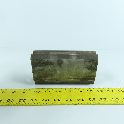 6-1/4" V-Angle Forming Press Brake Die Block 2-3/4" H 1.42" Thick 1/2" Tang