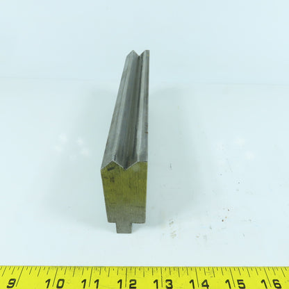 8-1/4" V-Angle Forming Press Brake Die Block 2-3/4" H 1.2" Thick 1/2" Tang