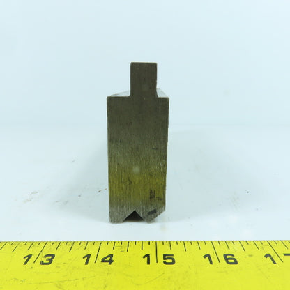 8-1/4" V-Angle Forming Press Brake Die Block 2-3/4" H 1.2" Thick 1/2" Tang
